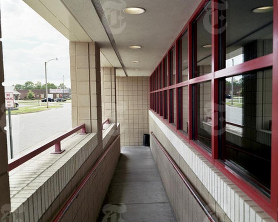 The walk to freedom at the Sebastian County jail in Fort Smith, Ark., May 24, 2017. Abraham Davis and Craig Wigginton were held here for three months for vandalizing an area mosque. Senior members of the mosque forgave the offenders and fought to strongly oppose felony charges.