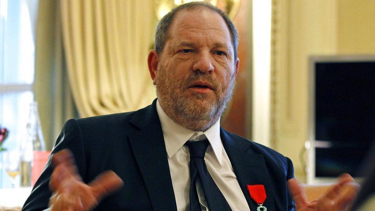 In this March 7, 2012 photo, movie studio chairman Harvey Weinstein in Paris, where he received the Chevalier of the Legion of Honor from French President Nicolas Sarkozy.