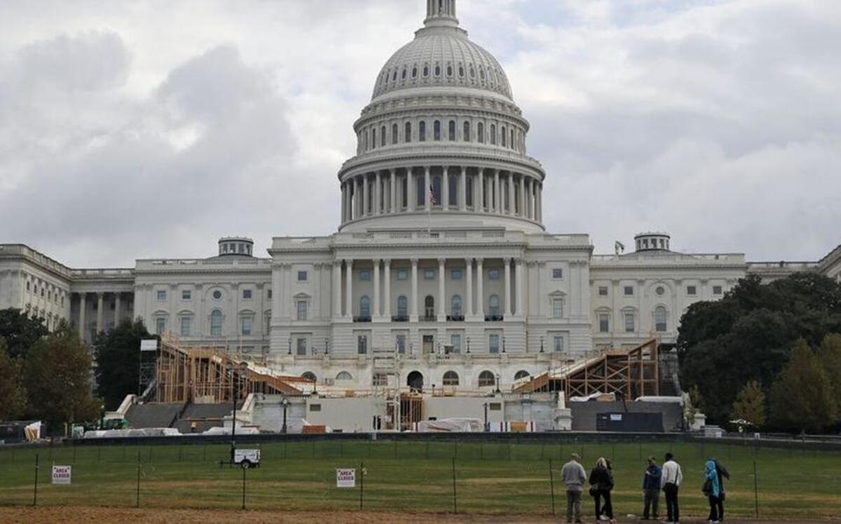 Preparations are under way on Capitol Hill for Donald Trump’s inauguration.