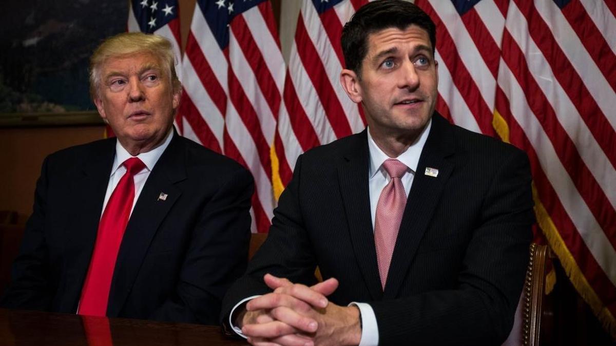 Donald Trump and House Speaker Paul Ryan in Washington, DC. For the first time since 1928, Republicans will control the White House, U.S. Senate and U.S. House.