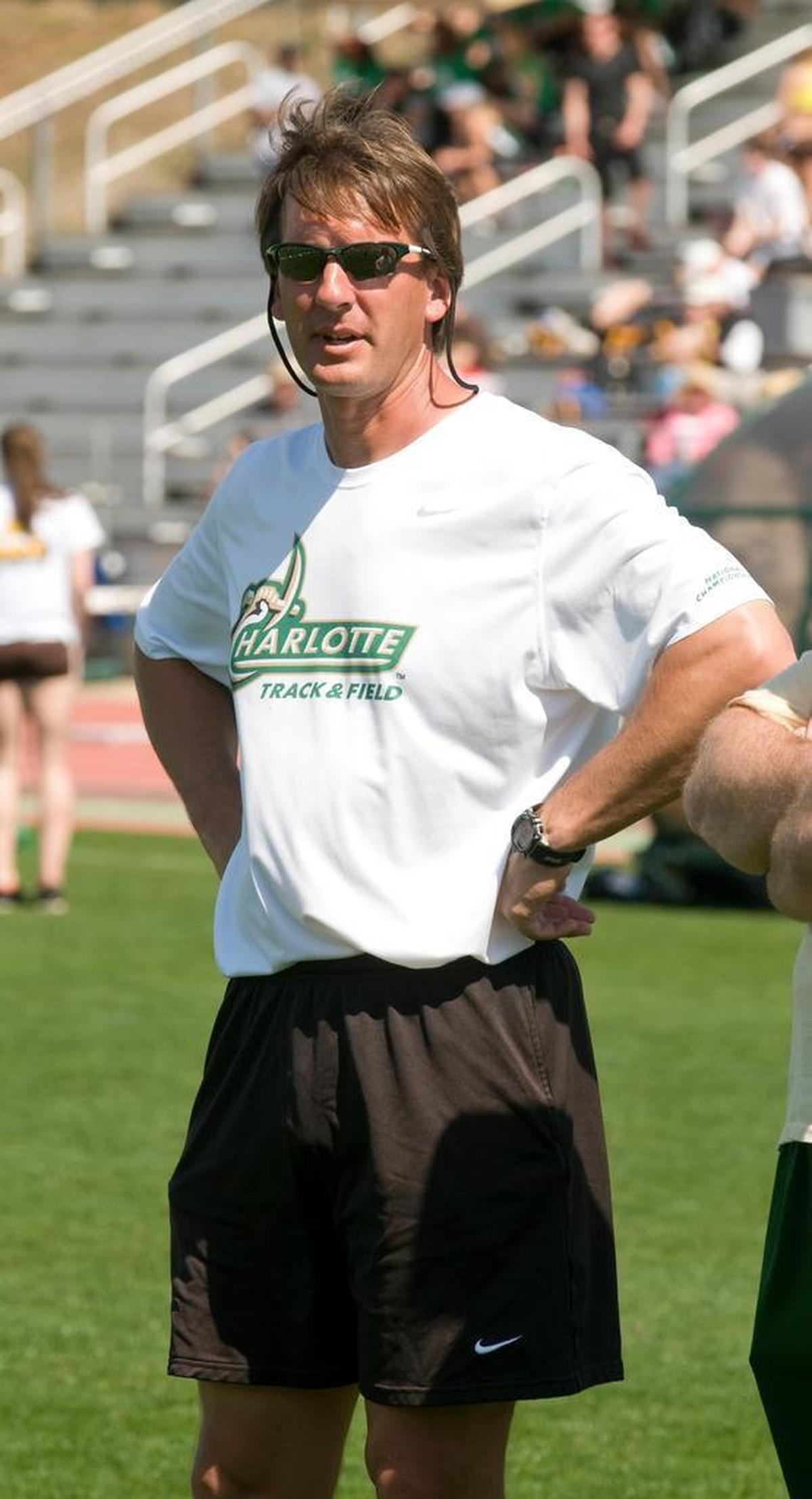 UNC Charlotte track and field Coach Bob Olesen suggest that Briauna Jones switch from track to bobsled. Olesen was a member of the 1998 U.S, Olympic men’s bobsled team.