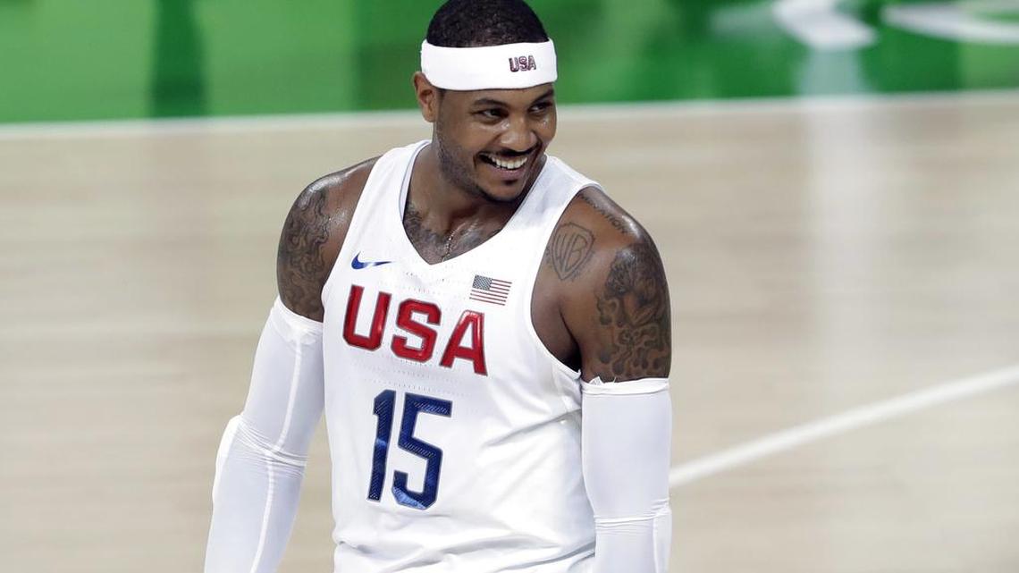 Carmelo Anthony and Team USA go for the gold in the Rio Olympics against Serbia.