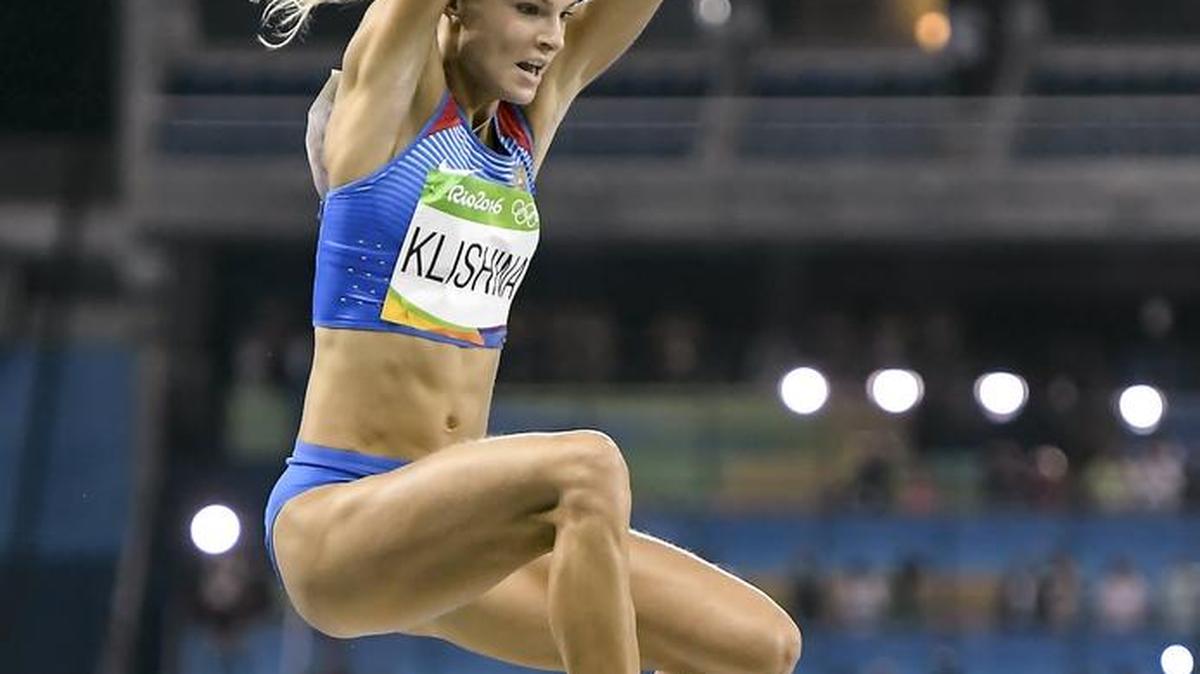 Darya Klishina of Russia competed in the women's long jump qualifying round on Tuesday at the Olympic Stadium during the 2016 Summer Olympics Games in Rio de Janeiro.