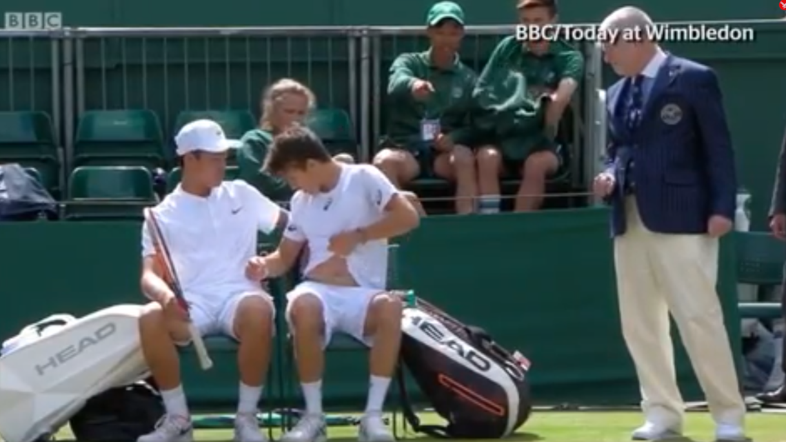 Wimbledon officials are checking players’ underwear to make sure they’re all white
