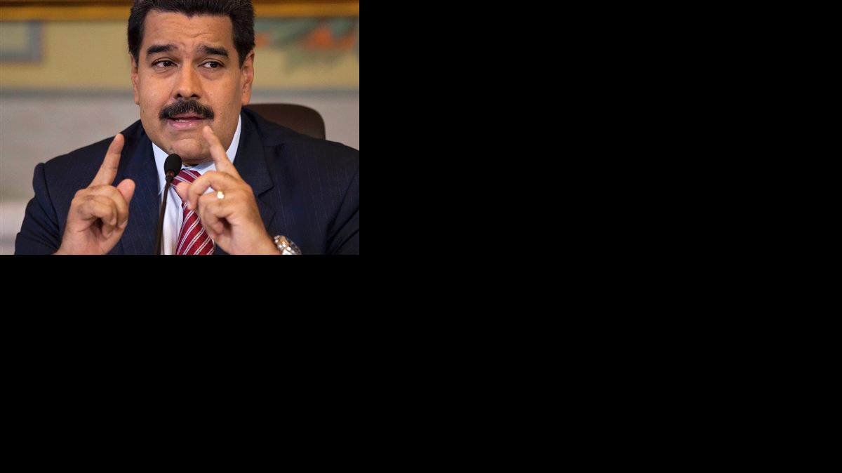 El presidente de Venezuela, Nicolás Maduro, durante una conferencia de prensa en Caracas, el 15 de octubre. 