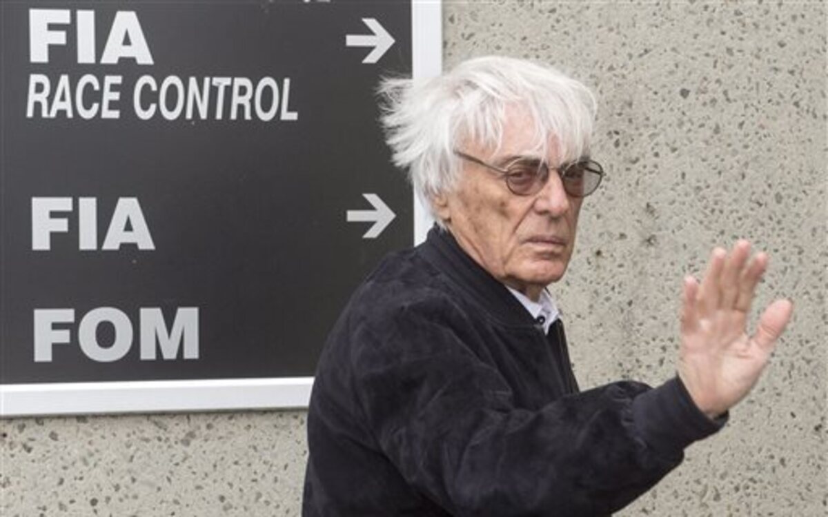 Bernie Ecclestone a su llegada al circuito de Circuit Gilles Villeneuve, durante el Gran Premio de Canadá, el 9 de junio del 2016.