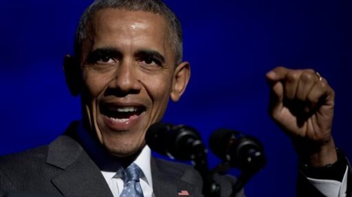 El presidente Barack Obama habla durante la entrega del premio Toner en Washington, el 28 de March 28, 2016.